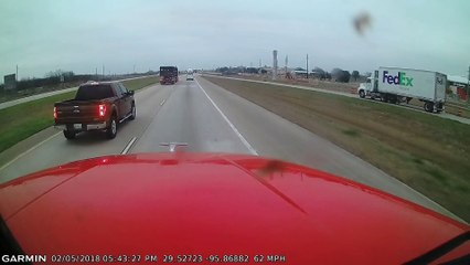 Distracted Driver Slams Highway Barrier