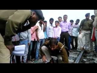 bomb exploison on buxar railway track in bihar