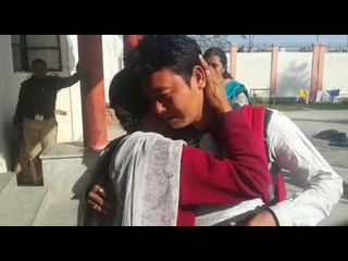 mother and son meet after 16 years and cries