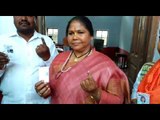Union Minister Sadhvi  Niranjan Jyoti cast her vote in hamirpur of UP