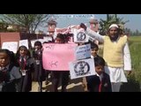 school students protest against drug and liquor in bareilly