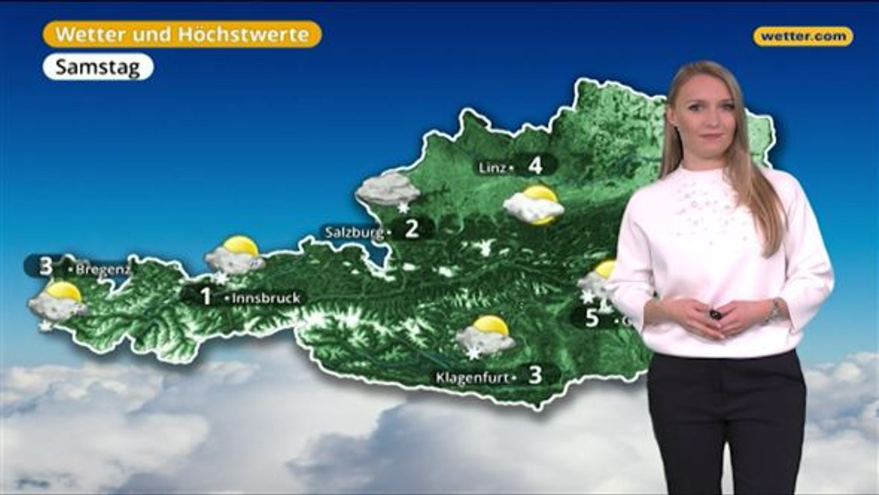 Das Wetter in Österreich am 8. Februar 2018