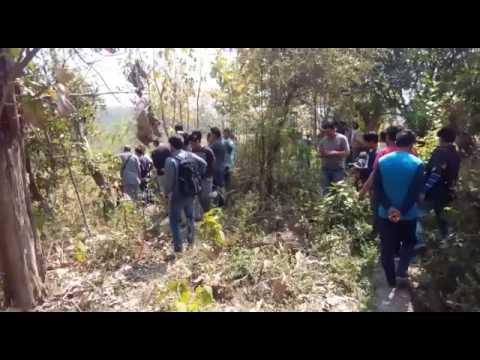 Leopard trapped in a strand in Chausala village of Kaladungi