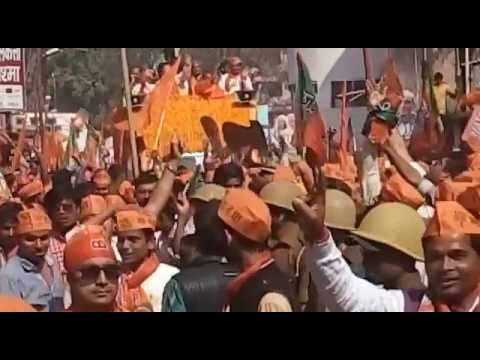 Amit Shah and Yogi Adityanath Road Show starts in Gorakhpur of UP