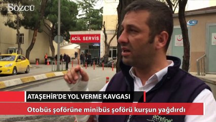 Ataşehir'de yol verme kavgası