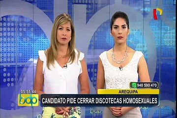 Arequipa: candidatos al sillón municipal proponen cerrar discotecas homosexuales