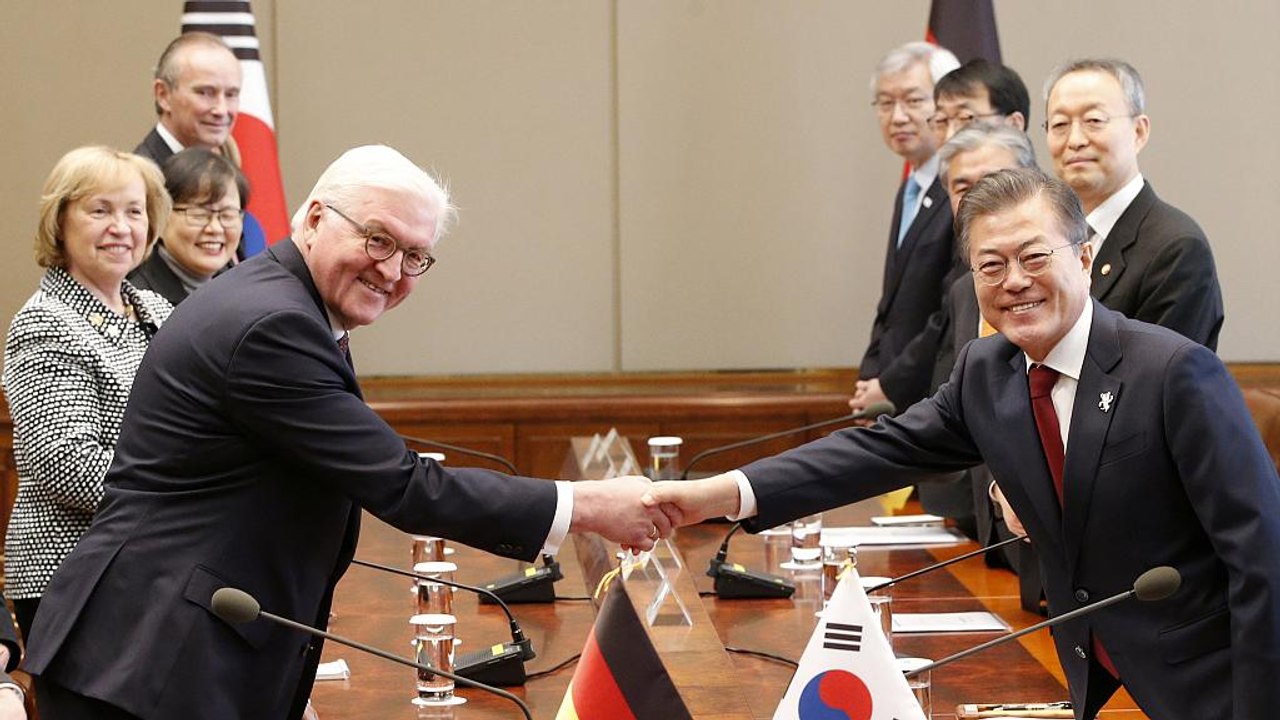 Kurz vor Olympia: Steinmeier trifft südkoreanischen Staatschef in Seoul