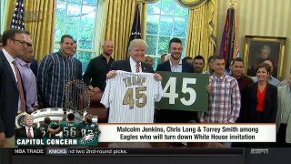 First Take: Eagles Malcolm Jenkins, Chris Long & Torrey Smith will turn down  President Trump White House invitation
