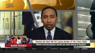 First Take: Which current players would you take ahead of James Harden?  | Feb 8, 2018