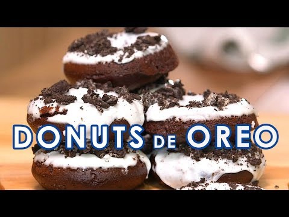 DONUTS (donas) de Oreo | ¡Muy fáciles de hacer! Receta paso a paso