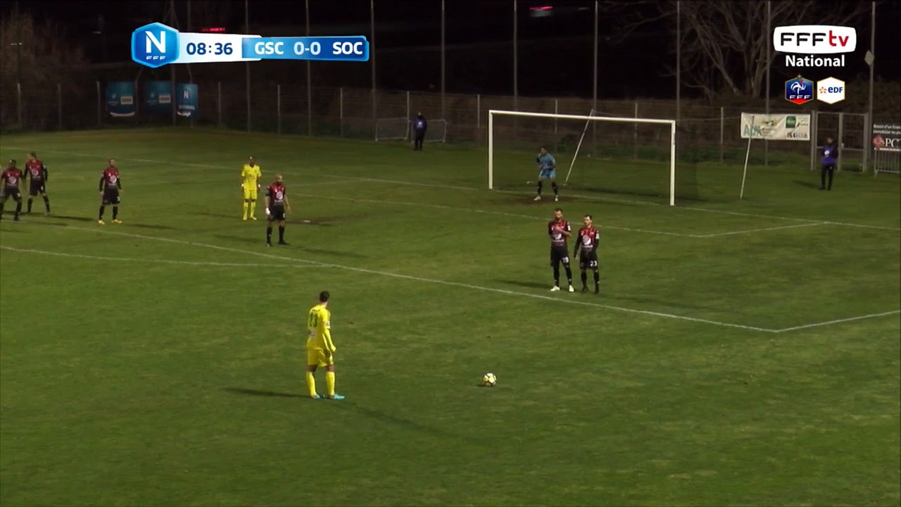 Coup franc bien tiré par les marseillais