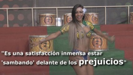 La primera "passista" trans de Brasil bailará a la cabeza de la escuela Grande Río