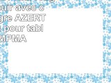 DURAGADGET Etui rouge aspect cuir avec clavier intégré AZERTY français pour tablettes