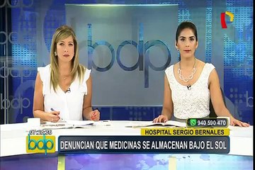 Comas: denuncian que medicinas en hospital Bernales se almacenan bajo el sol