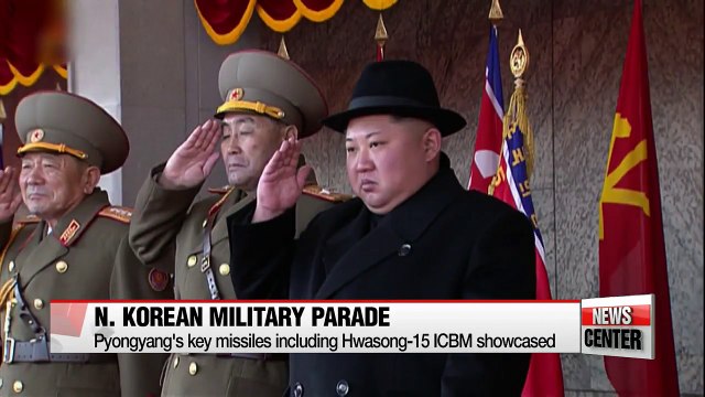 N. Korea's military parade scaled down than usual, showcases no new missiles