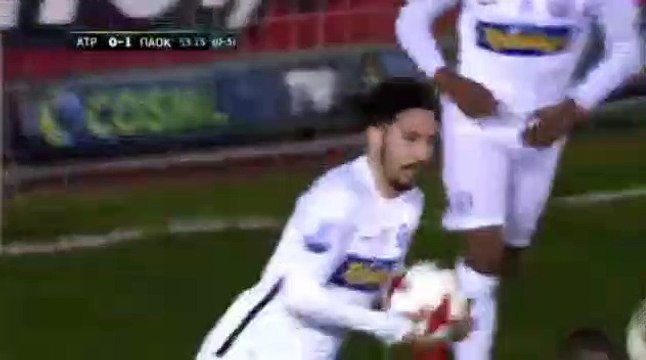 1-1 Theodoros Vasilakakis Amazing Goal - Atromitos vs PAOK - 08.02.2018