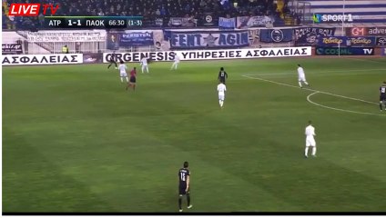 José Cañas Goal HD - Atromitos 1-2 PAOK 08.02.2018