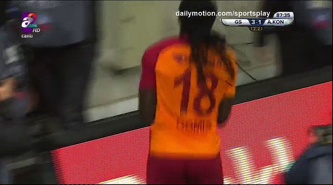 Bafetimbi Gomis second Goal HD - Galatasaray 3 - 1 Konyaspor - 08.02.2018 (Full Replay)
