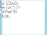 Navitech housse étui avec clavier Bluetooth amovible pour Prestigio MultiPad 10 Quad Core