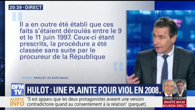 Hulot: le procureur de Saint-Malo confirme qu’une plainte pour viol a été déposée en 2008
