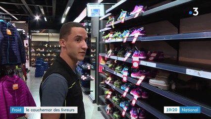 Froid : le travail des livreurs compliqué par le verglas