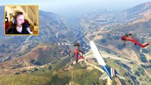 GTA 5 Funny Moments - Most Intense Jumbo Jet Stunts Ever