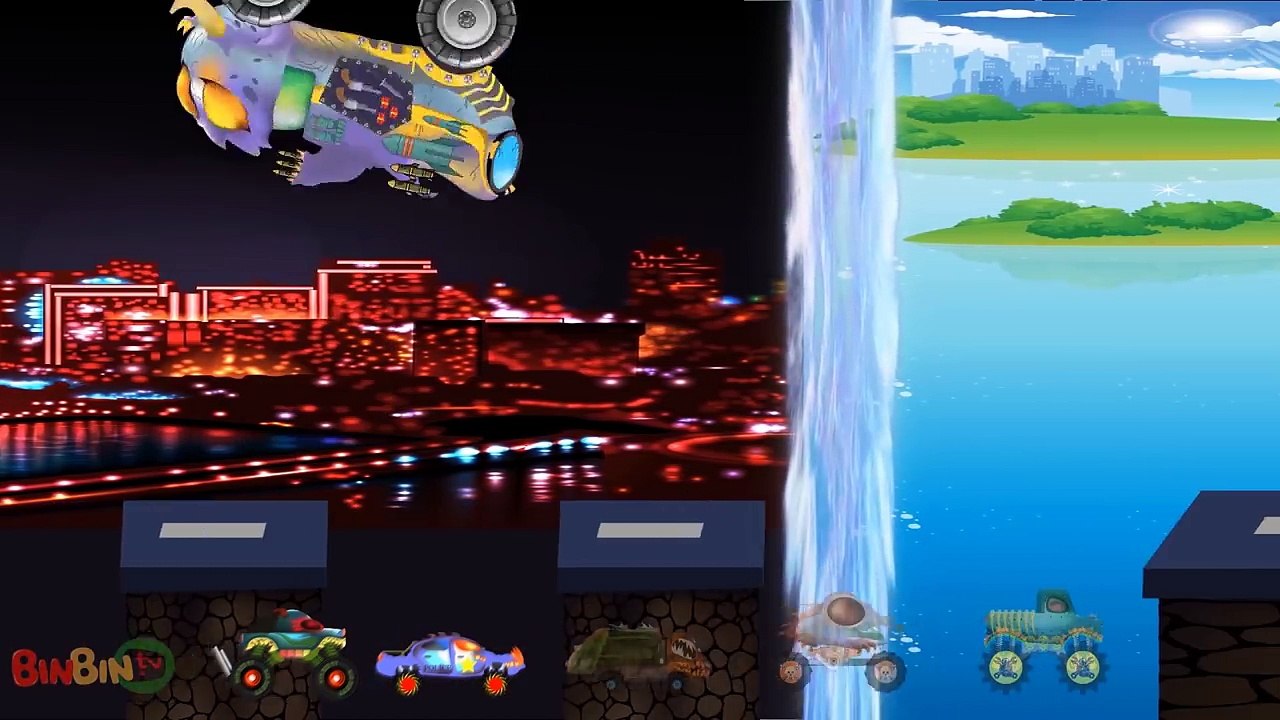 Big Truck | Scary Emergency Vehicles with Pokeball for Children | Police Car | Ambulance | BinBin Tv