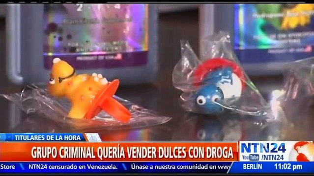 Desmantelan banda criminal que pretendía regalar chupos impregnados con droga en colegios de Medellín, Colombia