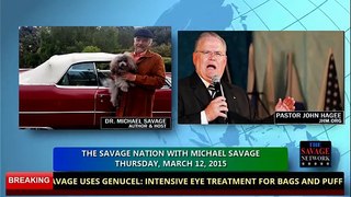Four Blood Moons: Michael Savage Interviews Pastor John Hagee (3-12-15)