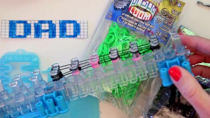 Dad Charm on Rainbow Loom or Alpha Loom
