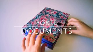 DIY Back to School Fabriquer un porte documents