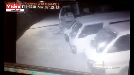 فيديو.. سرقة سيارة ميكروباص بقرية كفر شبين فى القليوبية