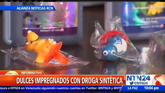 Desmantelan banda criminal que pretendía regalar chupos impregnados con droga en colegios de Medellín, Colombia