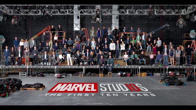 Behind The Scene Marvel Studios 10th Anniversary Announcement – Class Photo Video