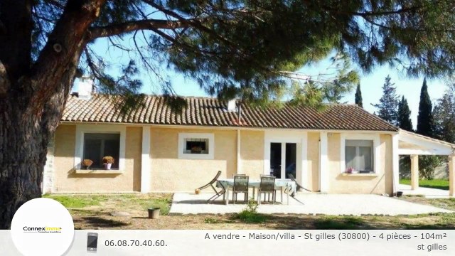 A vendre - Maison/villa - St gilles (30800) - 4 pièces - 104m²