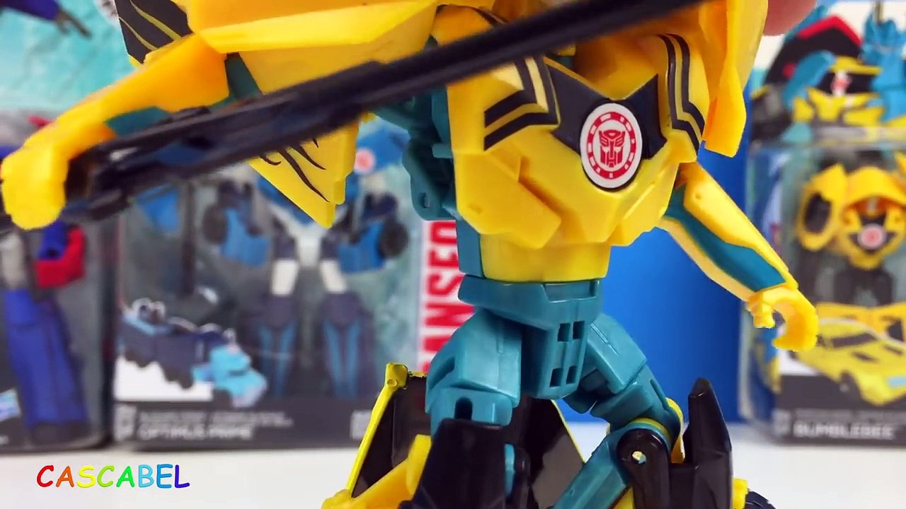 JUGUETES DE LOS TRANSFORMERS OPTIMUS PRIME BUMBLE BEE ROBOTS IN DISGUISE HASBRO