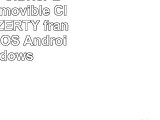 iPad Air 2 Clavier Bluetooth Amovible Clavier en AZERTY français pour iOS Android Windows