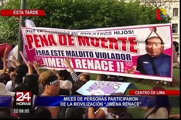 Centro de Lima: miles de personas participaron de la movilización ‘Jimena renace’