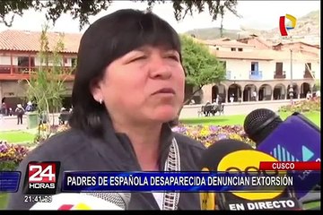 Cusco: padres de turista desaparecida darán recompensa por pistas