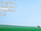 Etui aspect cuir blanc  clavier intégré AZERTY français pour tablettes Creative Ziio 10