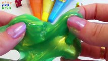 Learn Colors Umbrellas Peppa Pig Clay Slime Surprise Toys
