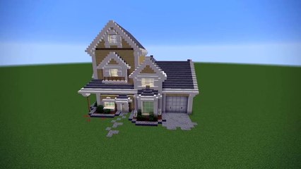 Minecraft - Suburban House Tutorial (Minecraft House)