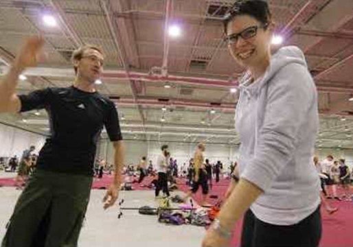 This Guy Demonstrates His Unusual Techniques to Avoiding Hugs