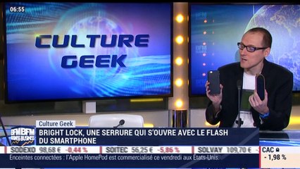 Anthony Morel: Bright Lock, une serrure qui s'ouvre avec le flash du smartphone - 09/02