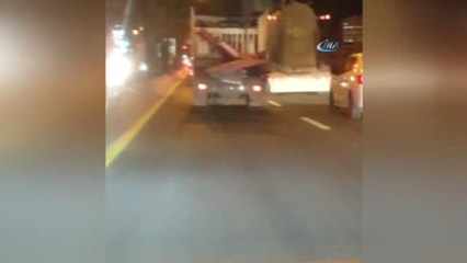 Başkent'te Tehlikeli Taşıma Vatandaş Kamerasına Takıldı