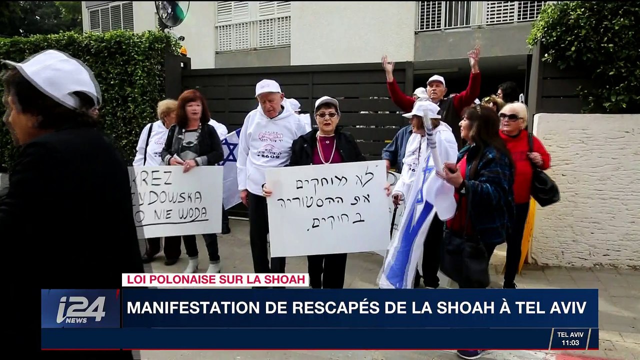 Loi polonaise sur la Shoah : manifestation des rescapés de l'Holocauste à Tel Aviv