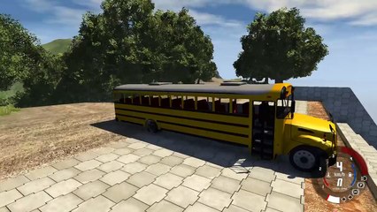 SCHOOL BUS DESTRUCTION!! (BeamNG Drive Stress Test!)
