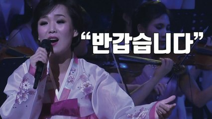 [자막뉴스] "반갑습니다♬" 북한 예술단 공연 현장 / YTN