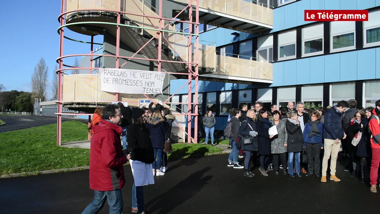 Saint-Brieuc. L’insalubrité d'un bâtiment du lycée Rabelais suscite l’ire des professeurs