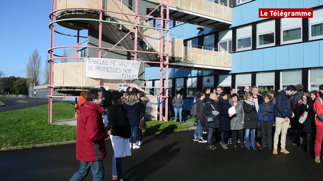 Saint-Brieuc. L’insalubrité d'un bâtiment du lycée Rabelais suscite l’ire des professeurs